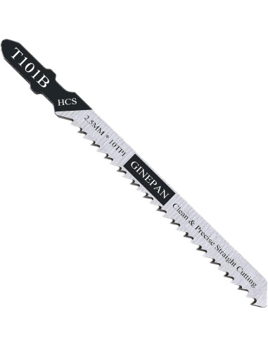 Hoja de sierra de calar GINEPAN T101B 20PCS con estuche
