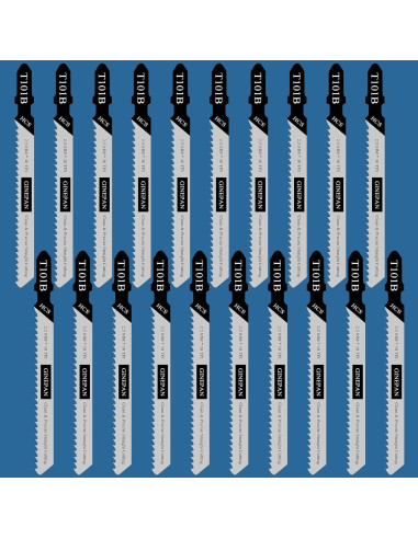 Hoja de sierra de calar GINEPAN T101B 20PCS con estuche