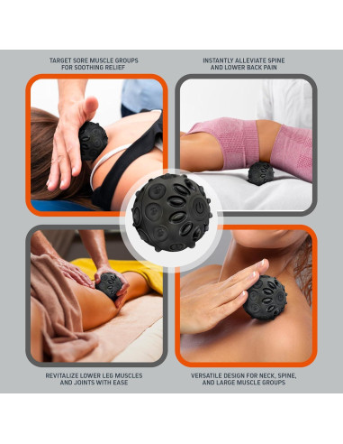 Bola de Masaje Vibrante FirstHealth FH1042, Silicona, 2 Velocidades