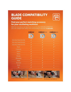 Hoja de sierra curvada Fein Starlock 6,35 cm - Paquete de 10 2