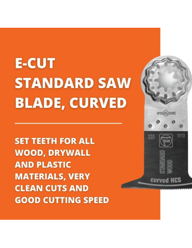 Hoja de sierra curvada Fein Starlock 6,35 cm - Paquete de 10