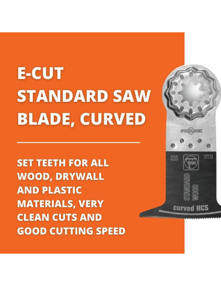 Hoja de sierra curvada Fein Starlock 6,35 cm - Paquete de 10