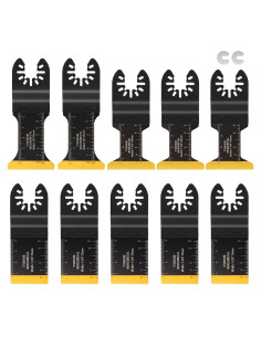 Cuchillas Oscilantes COMOWARE 10Pcs Titanio Multi-Tarea