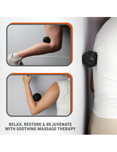 Bola de Masaje Vibrante FirstHealth FH1042, Silicona, 2 Velocidades