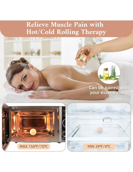 Rodillo de Masaje de Sal del Himalaya DICEYKNOD 6.86cm Alivio Estrés Rodillo de Masaje de Sal del Himalaya DICEYKNOD 6.86cm Alivio Estrés