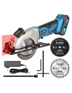Mini sierra circular G LAXIA 20V 3400RPM con láser y 2 hojas