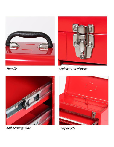 Caja de herramientas TANKSTORM 4 cajones portátil 52 cm