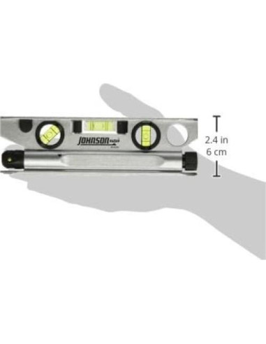 Nivel láser torpedo magnético Johnson 40-6164, 19.05 cm, rojo
