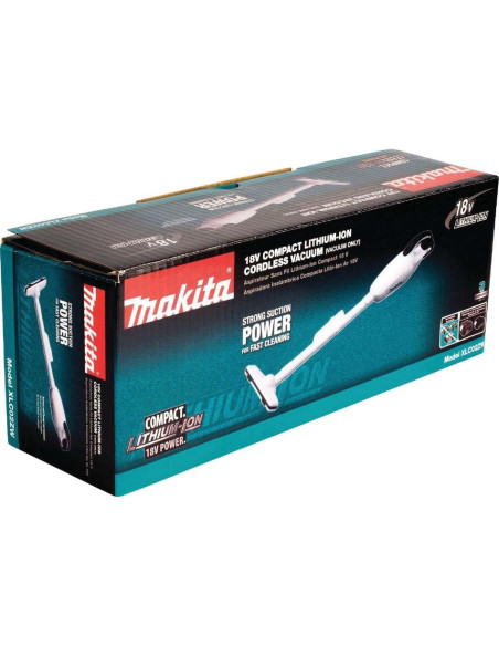 Aspiradora Inalámbrica Makita XLC02ZW 18V Compacta Blanca