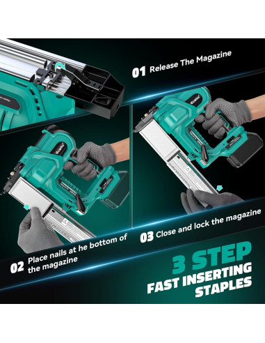 Clavadora de Brad Ecarke 18V 2 en 1 para Makita