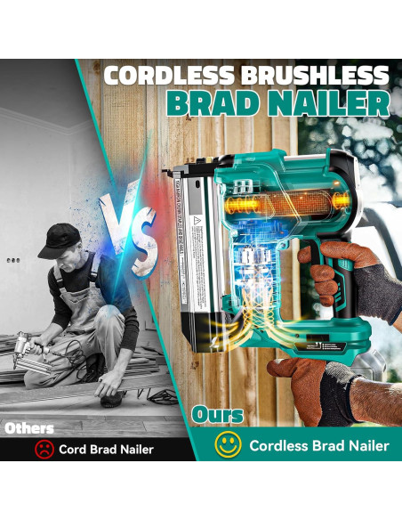 Clavadora de Brad Ecarke 18V 2 en 1 para Makita