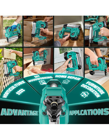 Clavadora de Brad Ecarke 18V 2 en 1 para Makita