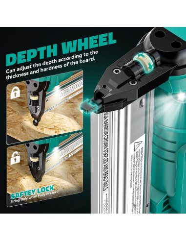 Clavadora de Brad Ecarke 18V 2 en 1 para Makita