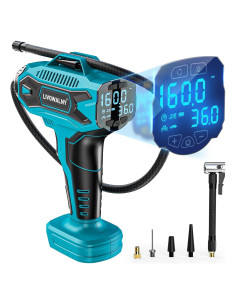 Compresor de Aire LIVOWALNY 18V 160PSI Portátil Sin Cable