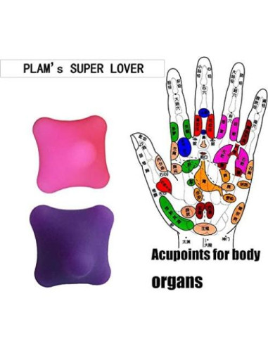 Bolas de Masaje de Mano LOLBUY - Alivio de Dolor y Estrés 2PCS