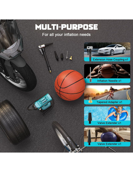 Compresor de Aire LIVOWALNY 18V 160PSI Portátil Sin Cable