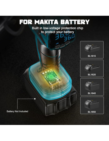 Compresor de Aire LIVOWALNY 18V 160PSI Portátil Sin Cable