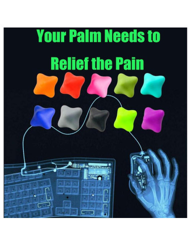 Bolas de Masaje de Mano LOLBUY - Alivio de Dolor y Estrés 2PCS