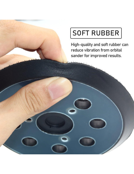 Pad de Lijado 5" H2solution 8 Agujeros Compatible Makita