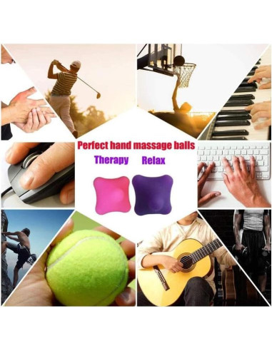 Bolas de Masaje de Mano LOLBUY - Alivio de Dolor y Estrés 2PCS