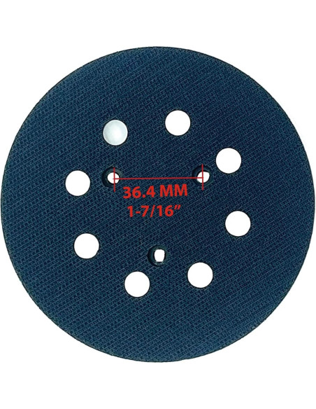 2 PZS Almohadilla Lijadora 5" HVAKHVA Compatible Dewalt/Makita