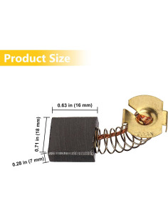 8PCS Cepillos de Carbono SyVia CB203 para Amoladora Angular 2