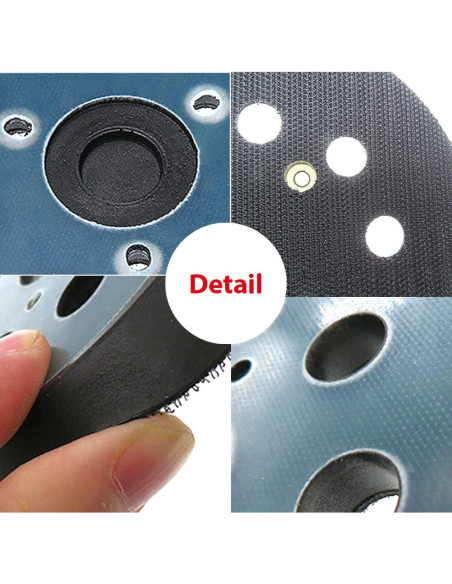 2 PZS Almohadilla Lijadora 5" HVAKHVA Compatible Dewalt/Makita