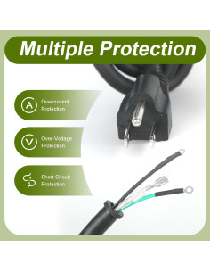 Cable de Alimentación 2.5m para Herramientas Eléctricas DZQPPC 2