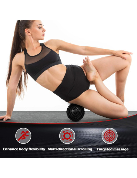 Bola de Masaje Muscular TETOP 8 cm para Liberación Miofascial