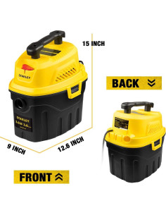 Aspiradora Húmeda/Seca Stanley SL18910P-3 11.4L 3HP 2