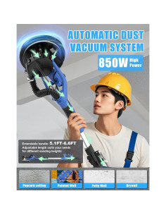 Lijadora de Drywall AZZUNO 850W 5 Velocidades 22,86 cm 2