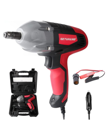 Llave de Impacto Eléctrica GETUHAND 12V 400N.m Portátil