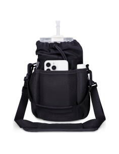 Soporte para Botellas ECOHUB con Correa Ajustable Negra