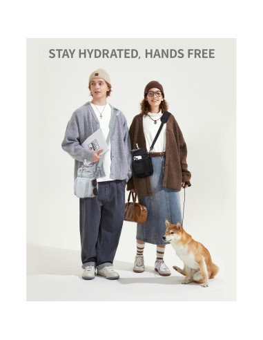 Soporte para Botellas ECOHUB con Correa Ajustable Negra