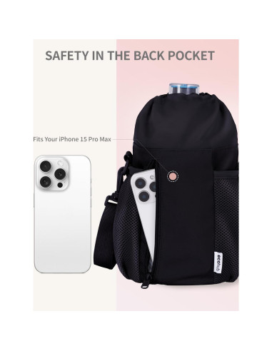 Soporte para Botellas ECOHUB con Correa Ajustable Negra