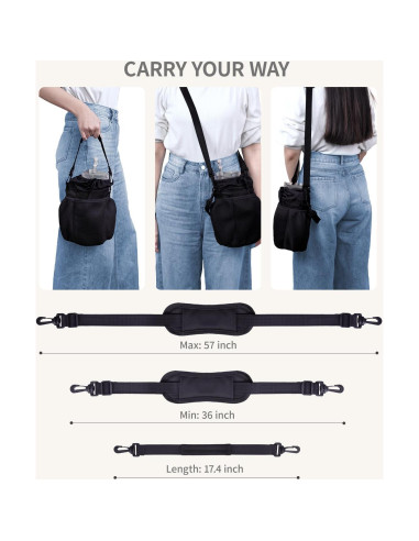 Soporte para Botellas ECOHUB con Correa Ajustable Negra