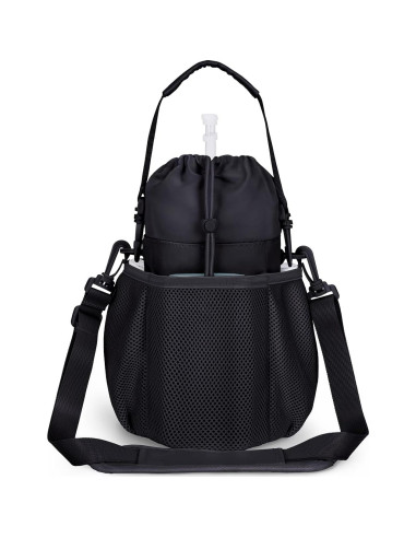 Soporte para Botellas ECOHUB con Correa Ajustable Negra