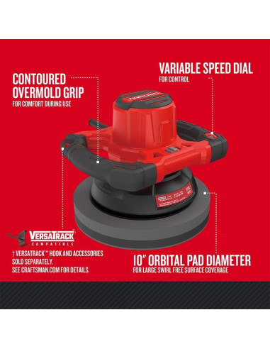 Pulidora CRAFTSMAN CMEE100 10" 2800 OPM con cable