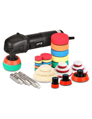 Pulidora Rotativa SPTA Mini 240V con 27 Piezas de Pulido