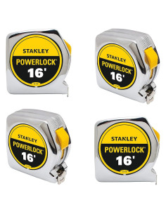 Cinta Métrica Stanley Tools 4-Pack 4.88 m Amarilla