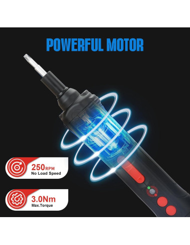 Destornillador eléctrico ANTRobut 4V con 34 accesorios