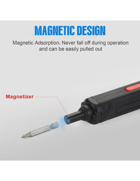Destornillador eléctrico ANTRobut 4V con 34 accesorios