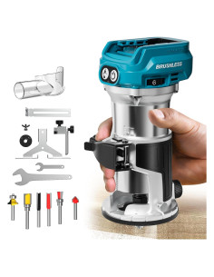 Router Inalámbrico MtiolHig 800W 30,000 RPM para Makita 18V