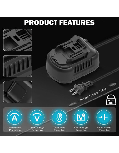 Convertidor 110V a 18V DC Makita 500W Adaptador