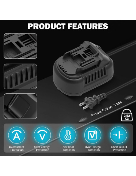 Convertidor 110V a 18V DC Makita 500W Adaptador