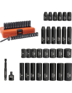 Juego de Enchufes de Impacto NEIKO 30 Piezas 4-15 mm 2