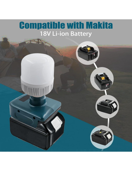 Luz de trabajo LED TEPULAS 12W 1300LM para Makita 18V