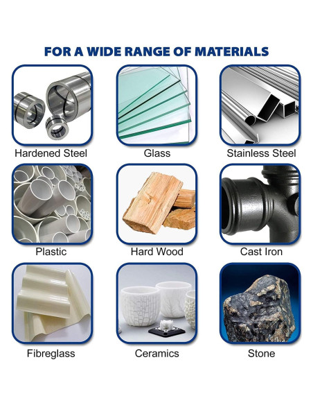 Fresa de Carburo TaitaTools SF-5 9.53mm Doble Corte 10PCs