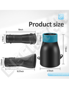 Adaptador de Boquilla para Soplador Ma-Kita 191L13-5 197889-6 2