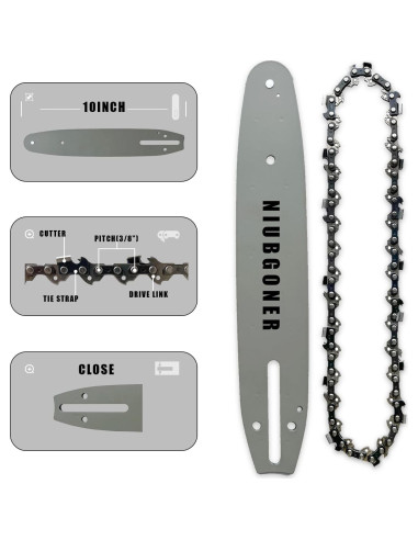 Combo Barra y Cadena Sierra 25,4 cm SGBH - 2 Cadenas